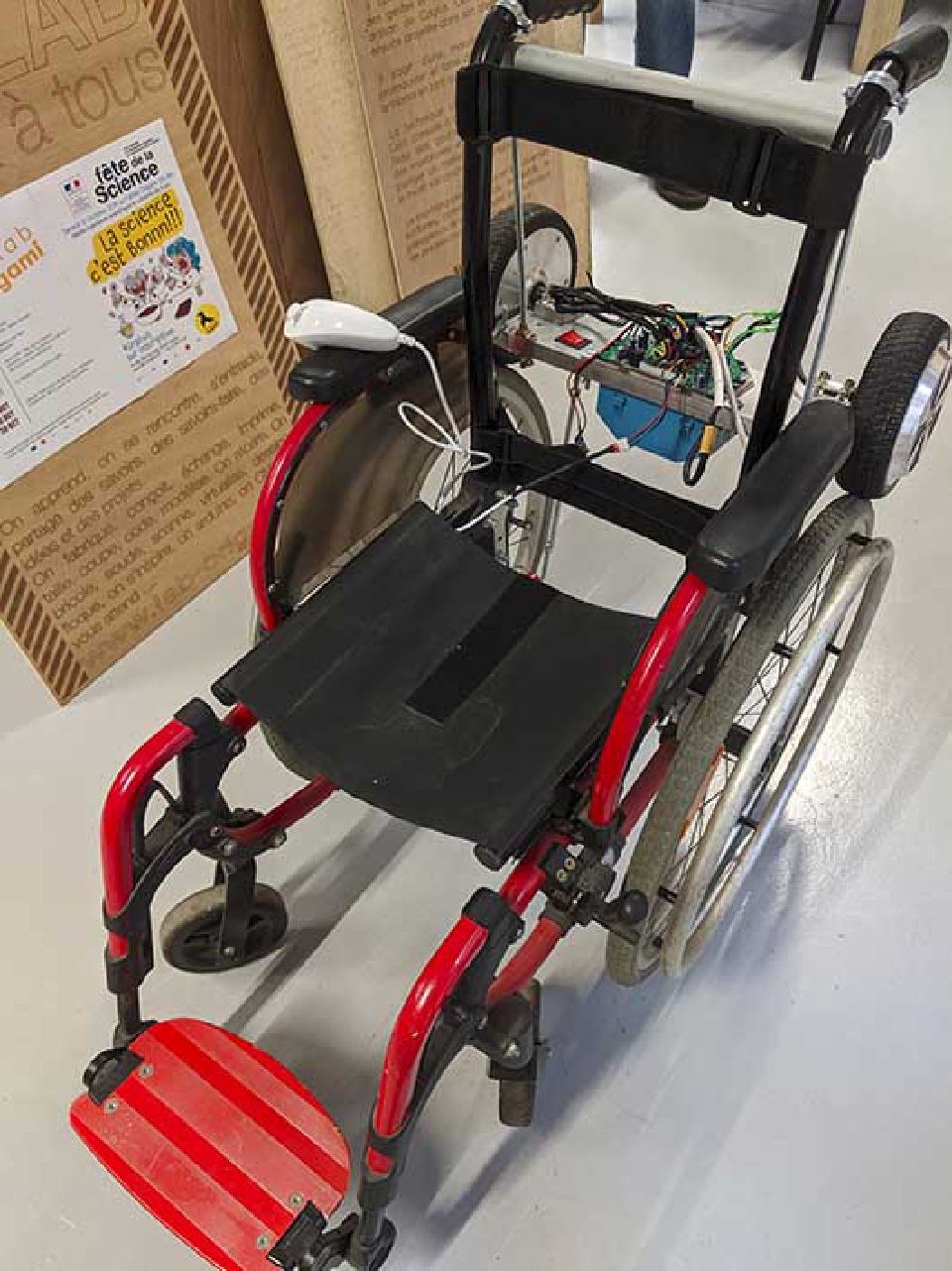 Le fauteuil vu de face